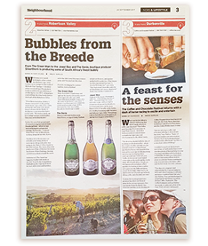 Bubbles from the Breede